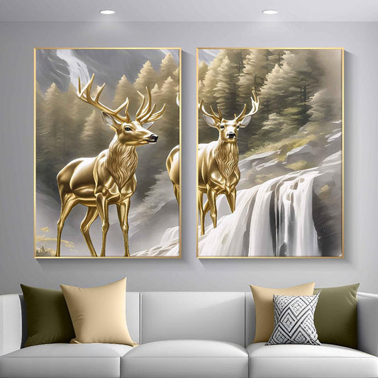 Deer Gold Cream Fancy Design - Rugbab